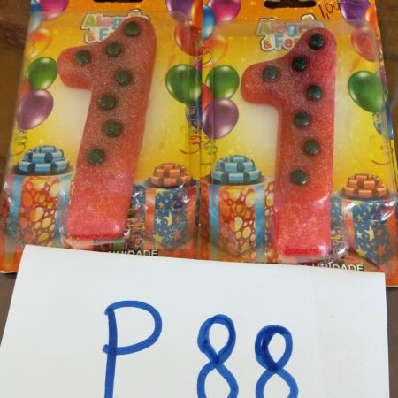 P-88: vela de aniversário número 1 - (velas sortidas)