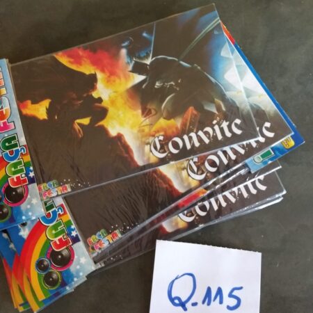 Q-115: convite para festa - Batman - Pacote com 8 unidades