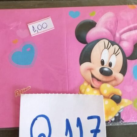 Q-117: convite para festa - Minnie - Pacote com 5 unidades